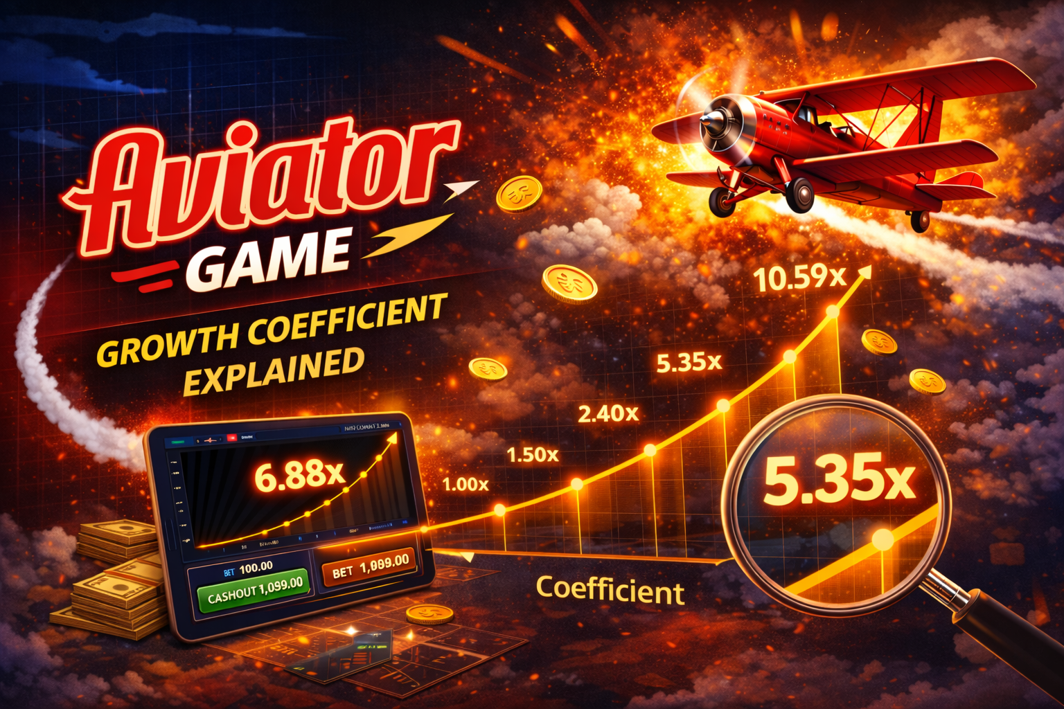 web banner Mathematics in Aviator Game