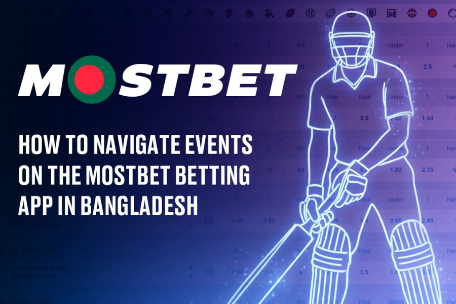 How to Navigate Events on the Mostbet Betting App